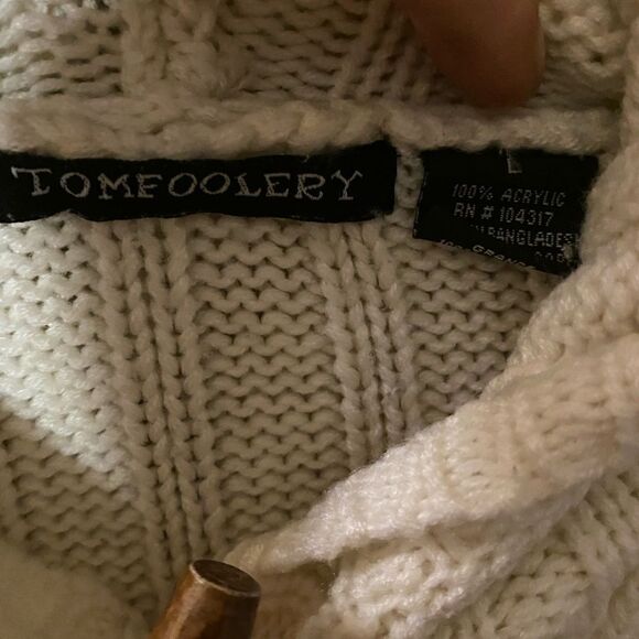 TOMFOOLERY Button Up Hood Sweater - Picture 3 of 3